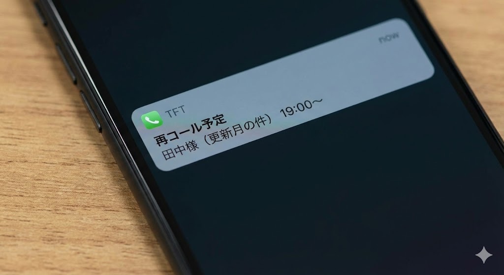 再コール通知